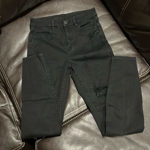 American eagle destroyed curvy high rise jean legging